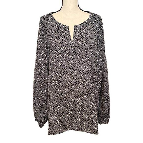 Cotton Bleu Tops - Cotton Bleu Long Sleeve Blouse Size 2X